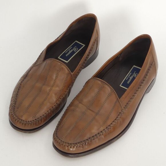 Bragano Brown‎ Leather Loafers Crafted in Italy Men\'s 10M main image 6